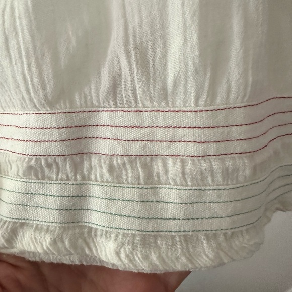 Embroidered cotton blouse size large by Velvet - Picture 4 of 5